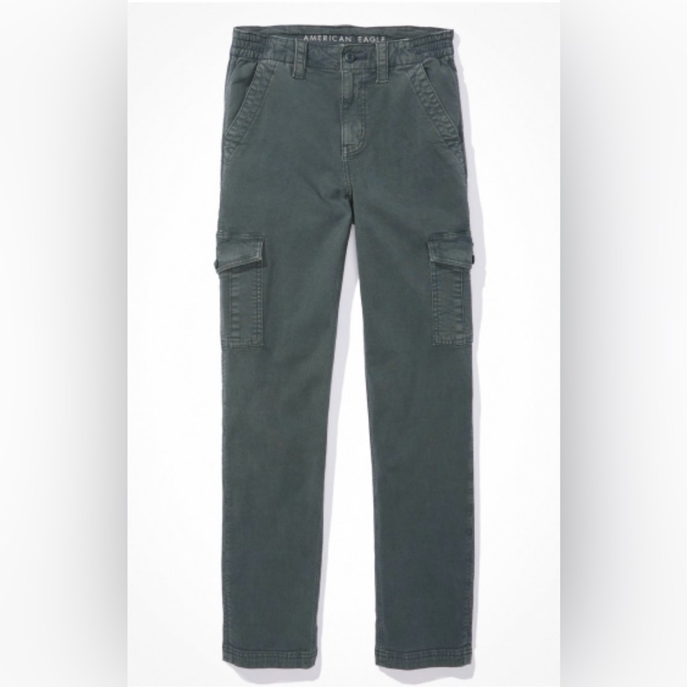 American Eagle Outfitters Green Cargo Pants Straight Leg NWT